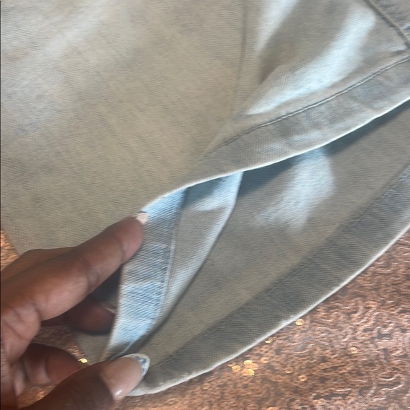 Casual Blue Gray Mini Skirt for Night Out - Picture 5 of 6